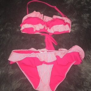 Jessica Simpson seersucker bikini